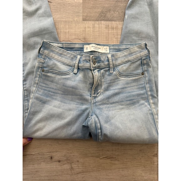 Abercrombie & Fitch y2k Skinny Jeans | Light Wash | Size 4R (W27 L29) - Picture 3 of 3